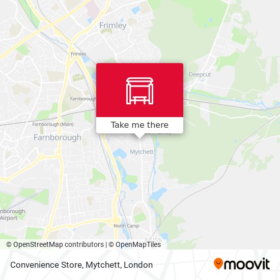 Convenience Store, Mytchett map