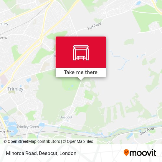 Minorca Road, Deepcut map