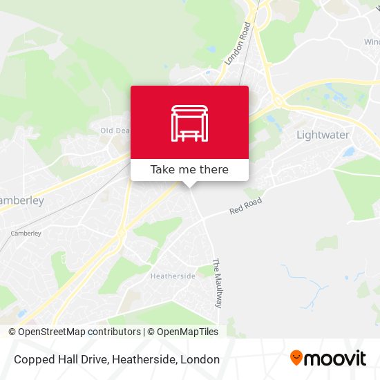 Copped Hall Drive, Heatherside map