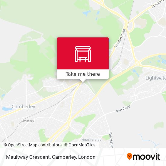 Maultway Crescent, Camberley map