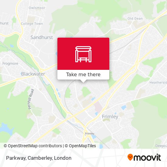Parkway, Camberley map
