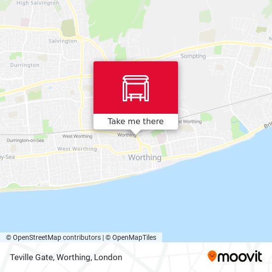 Teville Gate, Worthing map