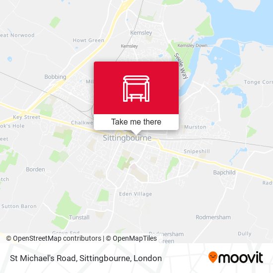 St Michael's Road, Sittingbourne map