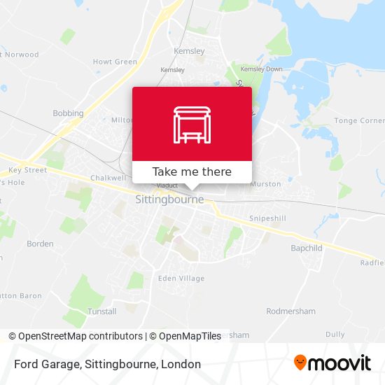 Ford Garage, Sittingbourne map
