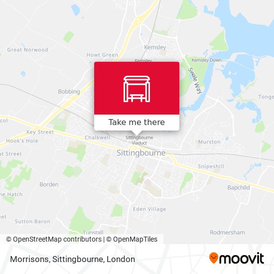 Morrisons, Sittingbourne map