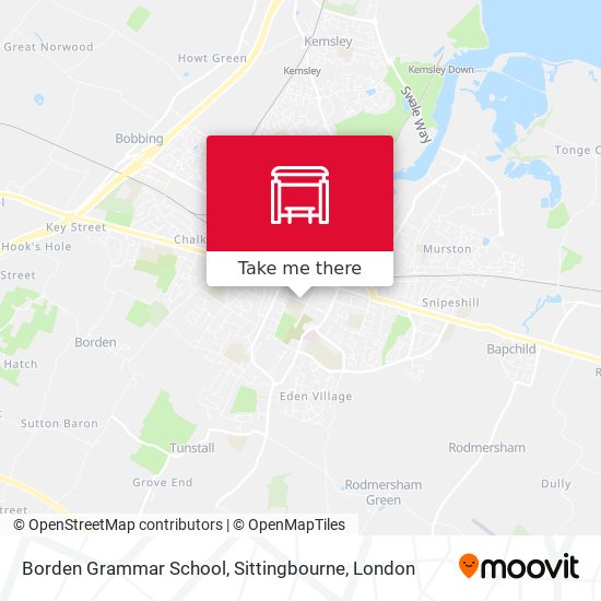 Borden Grammar School, Sittingbourne map