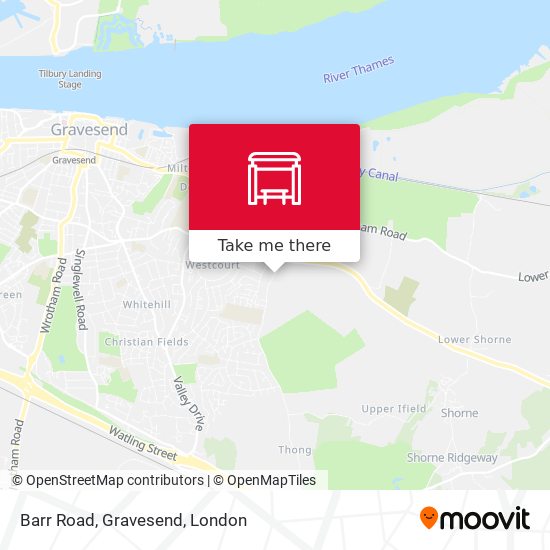 Barr Road, Gravesend map