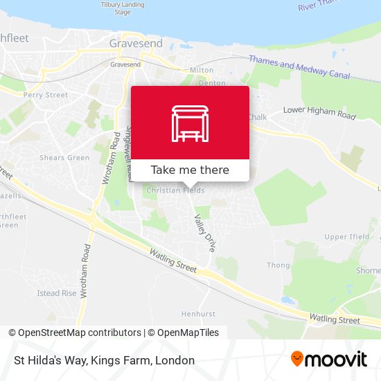 St Hilda's Way, Kings Farm map
