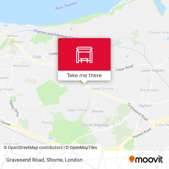 Gravesend Road, Shorne map