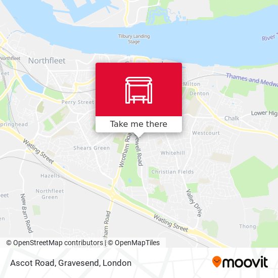 Ascot Road, Gravesend map