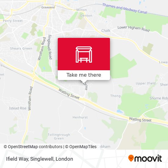 Ifield Way, Singlewell map