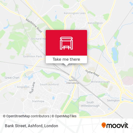 Bank Street, Ashford map