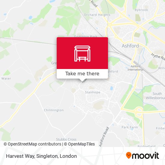 Harvest Way, Singleton map