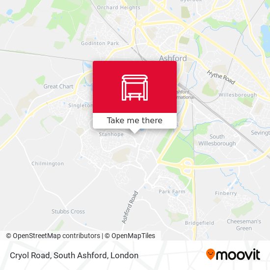 Cryol Road, South Ashford map