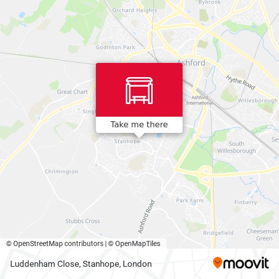 Luddenham Close, Stanhope map