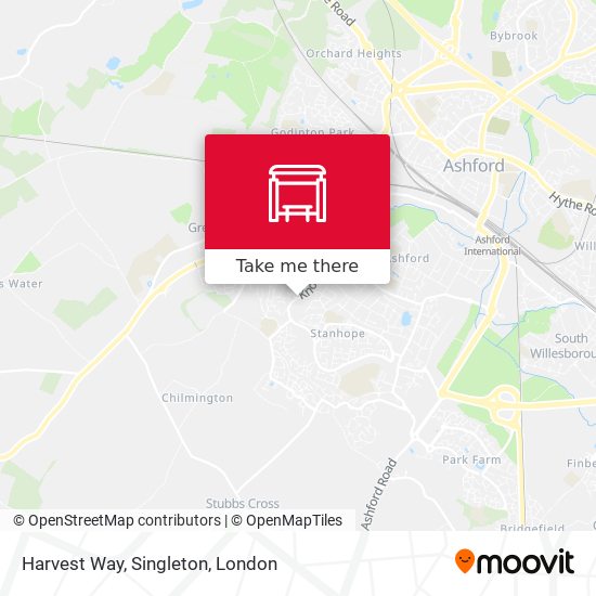Harvest Way, Singleton map