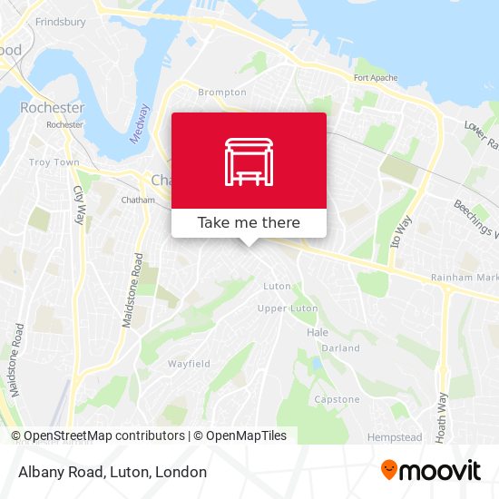 Albany Road, Luton map