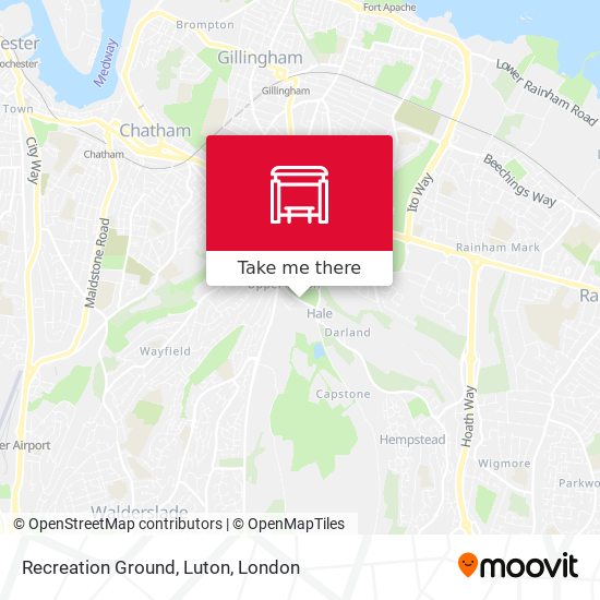 Recreation Ground, Luton map