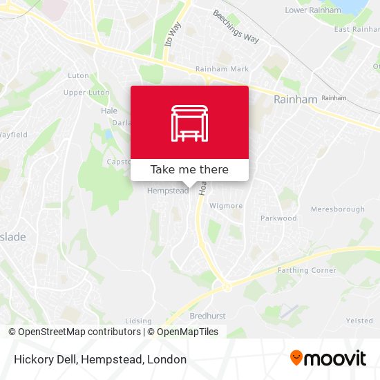 Hickory Dell, Hempstead map
