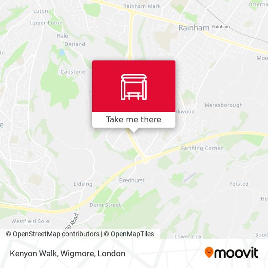 Kenyon Walk, Wigmore map