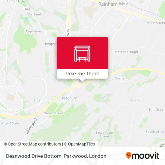 Deanwood Drive Bottom, Parkwood map