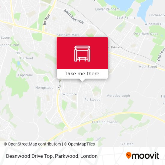 Deanwood Drive Top, Parkwood map