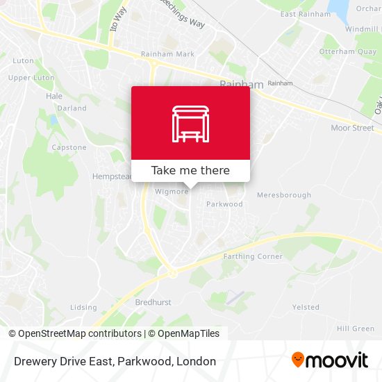 Drewery Drive East, Parkwood map