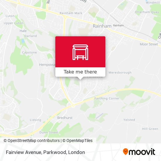 Fairview Avenue, Parkwood map