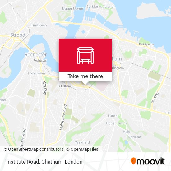 Institute Road, Chatham map