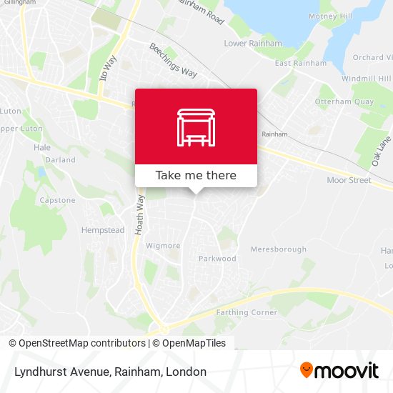 Lyndhurst Avenue, Rainham map