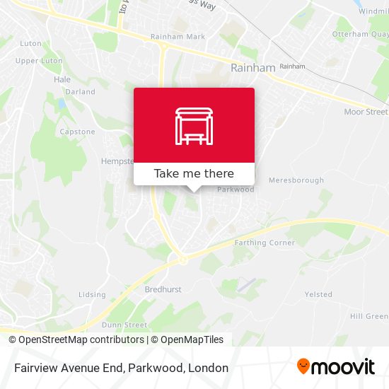 Fairview Avenue End, Parkwood map