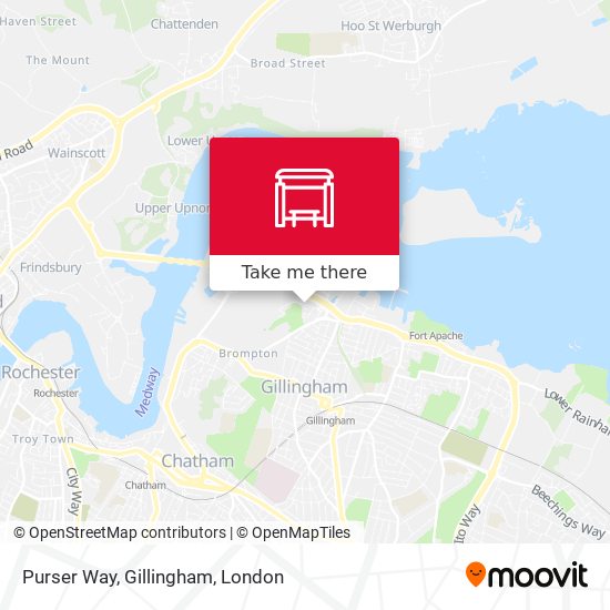 Purser Way, Gillingham map