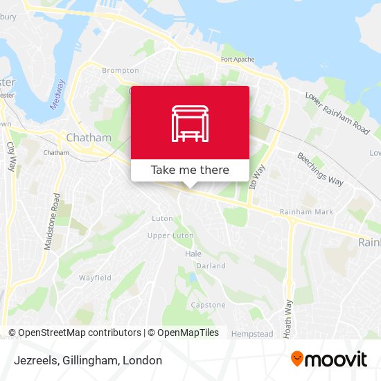 Jezreels, Gillingham map
