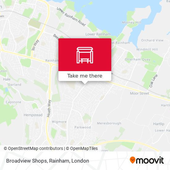 Broadview Shops, Rainham map