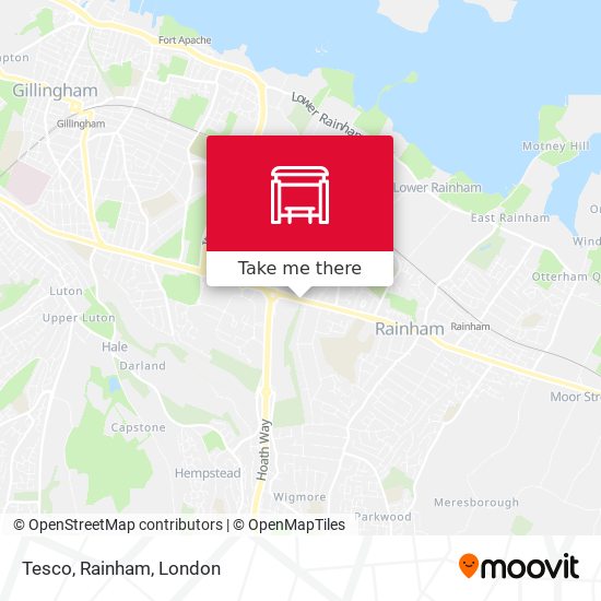 Tesco, Rainham map