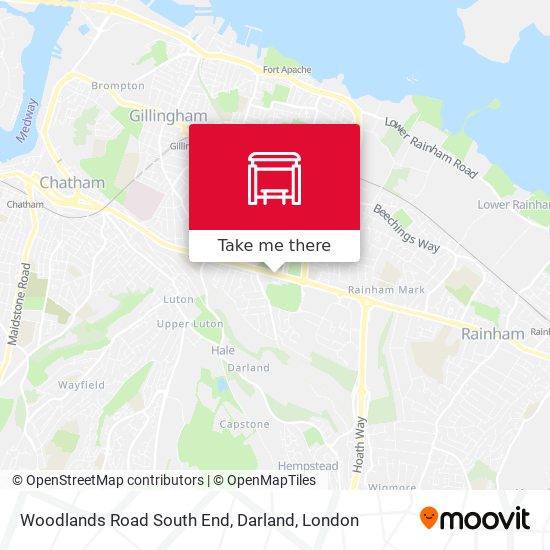 Woodlands Road South End, Darland map