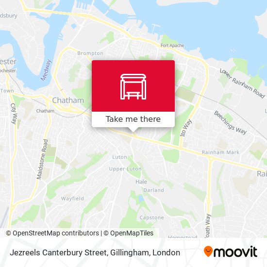 Jezreels Canterbury Street, Gillingham map