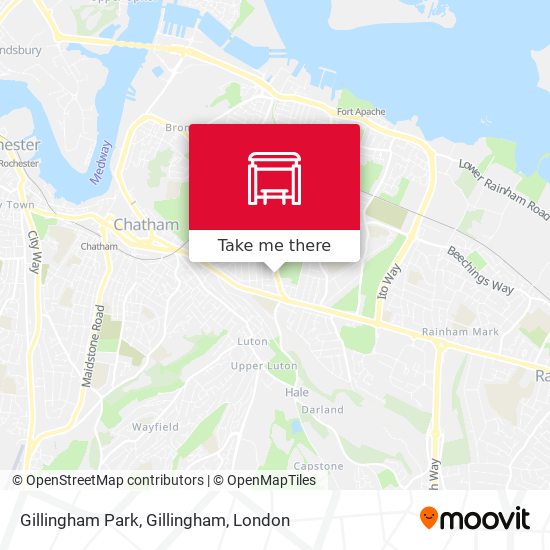 Gillingham Park, Gillingham map