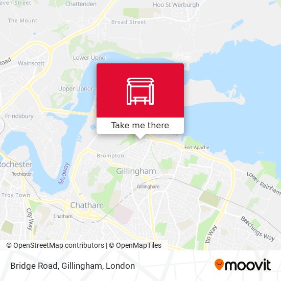 Bridge Road, Gillingham map