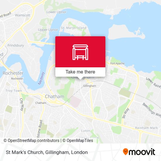 St Mark's Church, Gillingham map