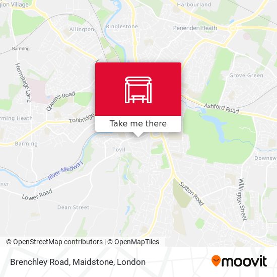 Brenchley Road, Maidstone map