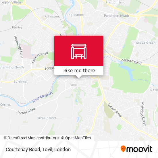 Courtenay Road, Tovil map