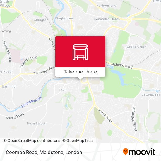 Coombe Road, Maidstone map