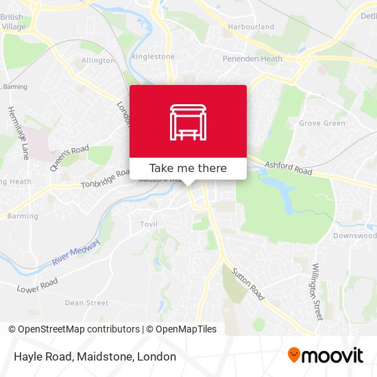 Hayle Road, Maidstone map