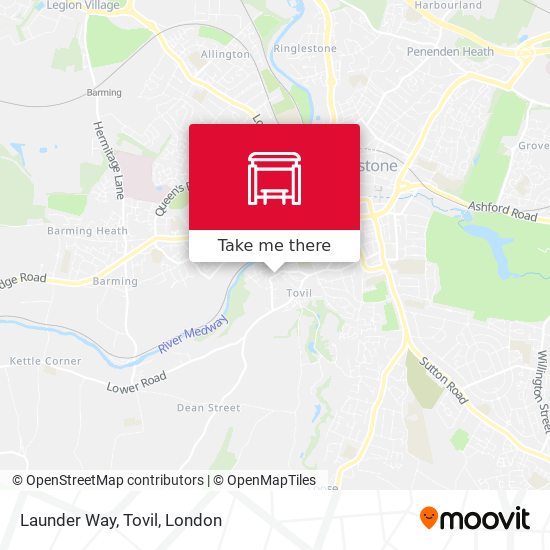 Launder Way, Tovil map