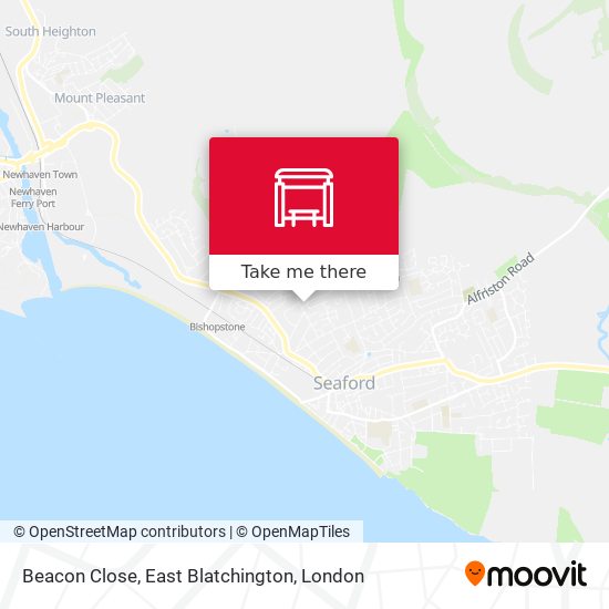 Beacon Close, East Blatchington map