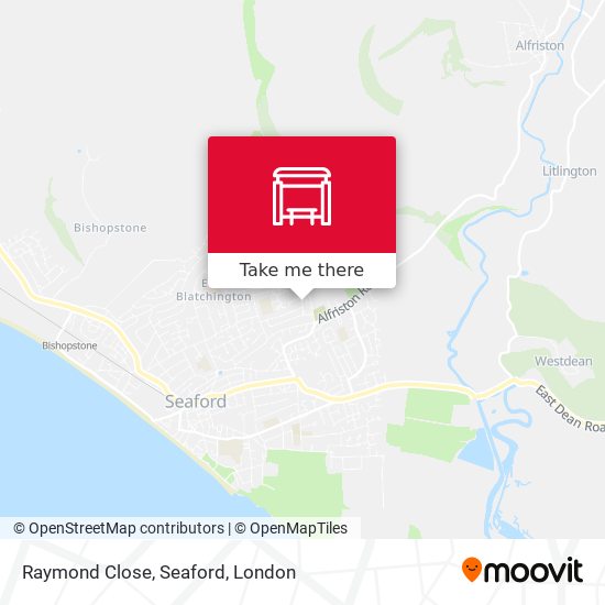 Raymond Close, Seaford map