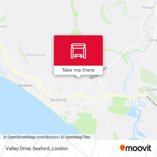Valley Drive, Seaford map