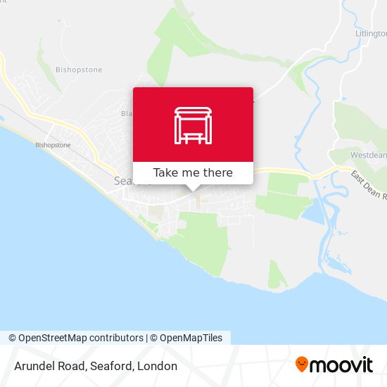 Arundel Road, Seaford map