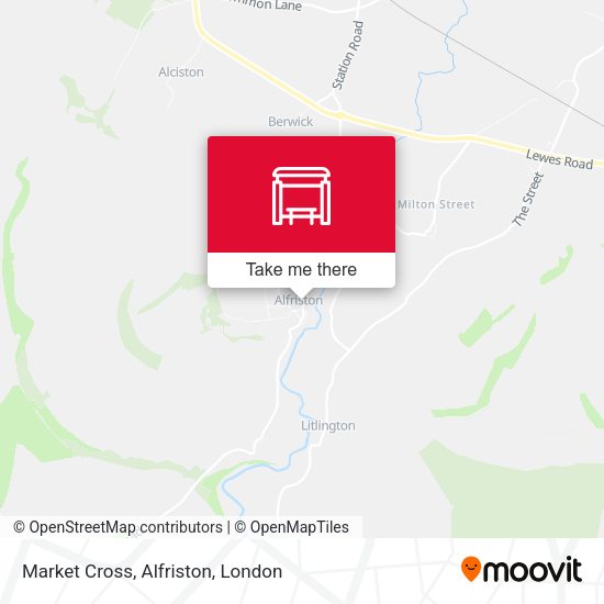Market Cross, Alfriston map
